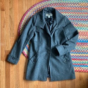 Kristen Blake Wool Grey Peacoat
